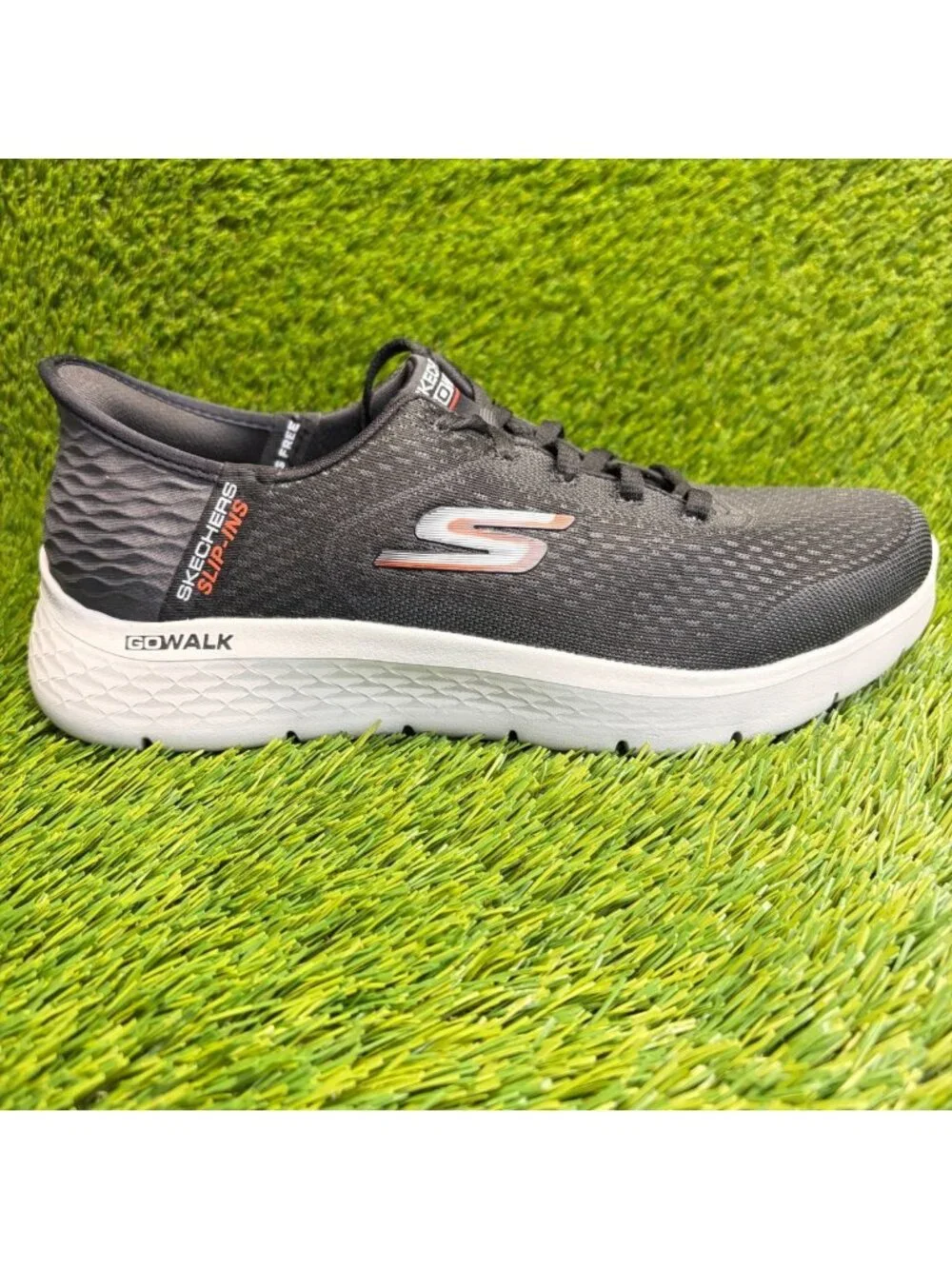 Skechers GO WALK Flex New World Mens‎ Size 7.5EE Black Running Shoes Sneakers